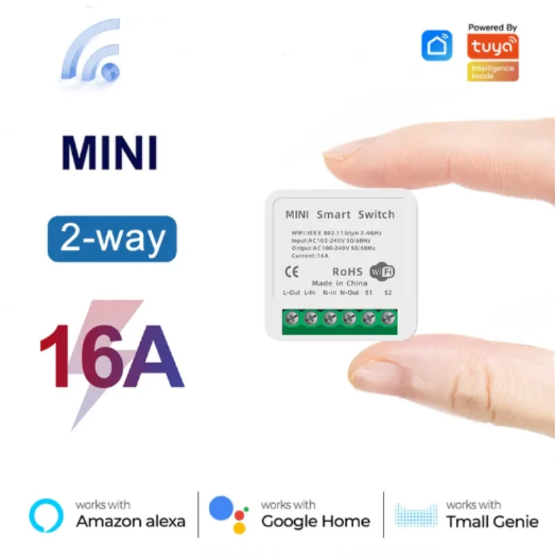 Smart Home Automation Kit - Tuya Mini 16A sakelar WiFi Smart