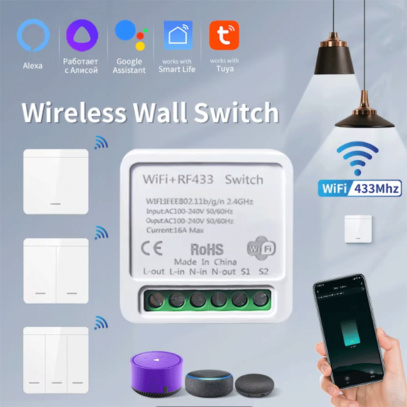 Smart Light Switch Wifi - Sakelar Lampu Pintar WiFi Tuya Smart