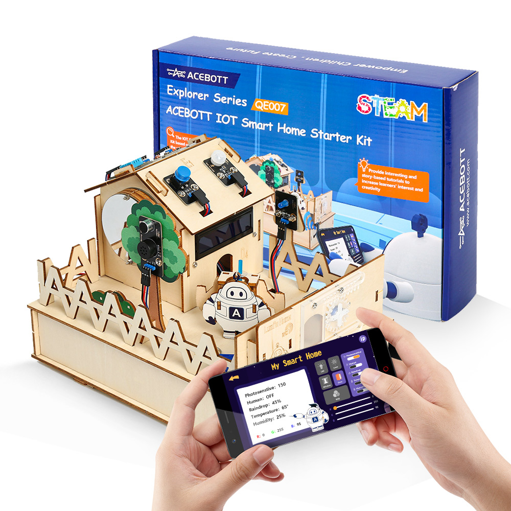 Esp32 Smart Home Kit - ACEBOTT Kit rumah cerdas DIY untuk