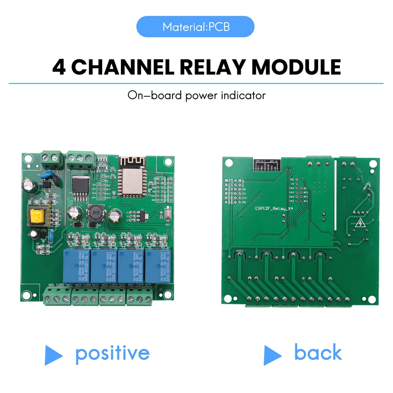Modul Relay 4 Saluran WIFI Nir - Esp8266 Relay Module ulasan dan harga