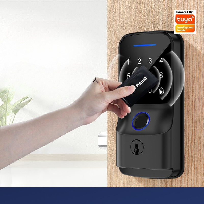 Kunci Pintu Elektronik Kayu de - Smart Door Lock Wifi ulasan dan harga