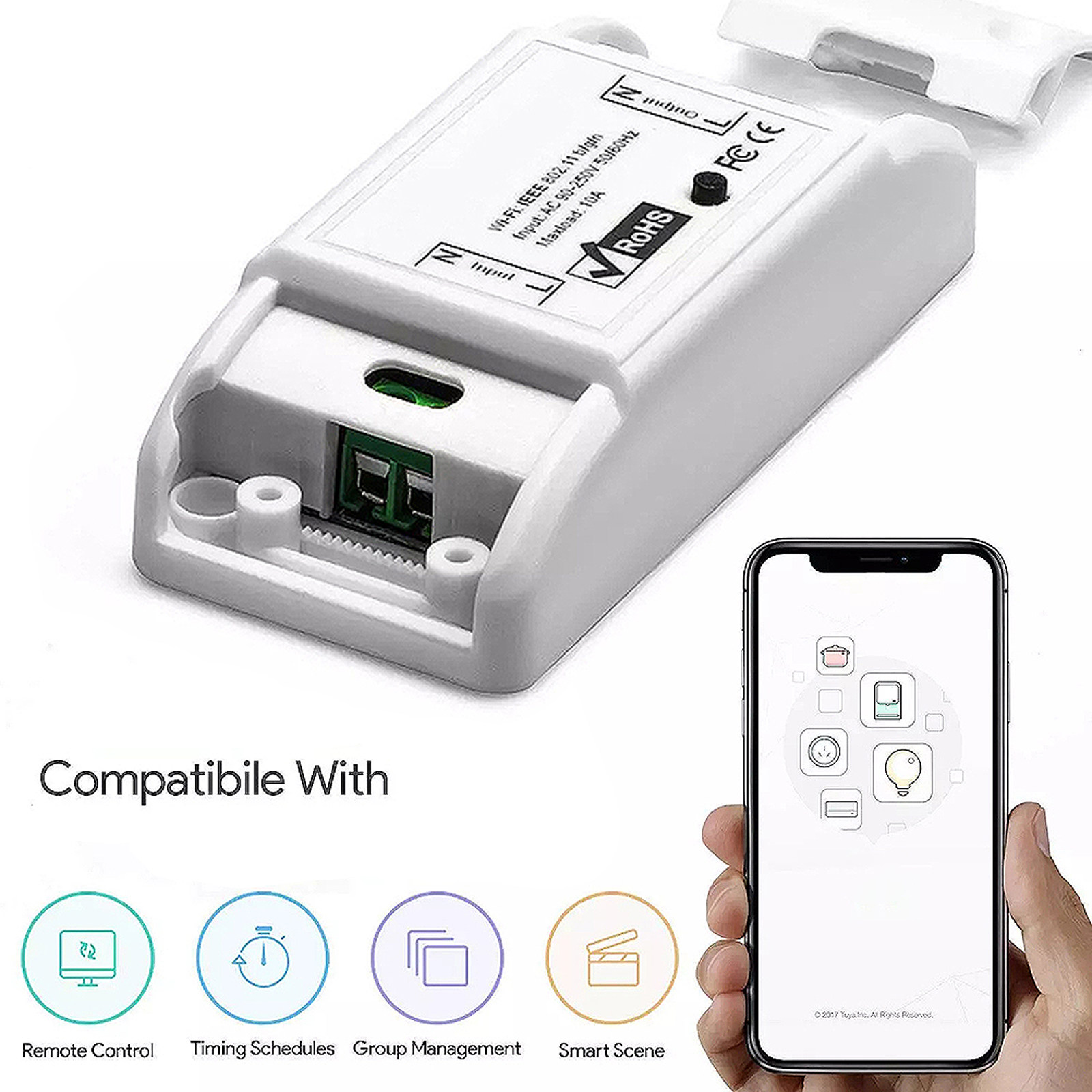 1 buah Konektor Sakelar Pintar - Smart Light Switch Wifi ulasan dan harga